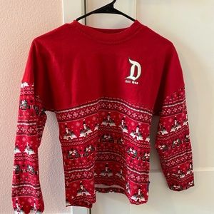 Christmas Print Children Unisex size L Disneyland Spirit Jersey